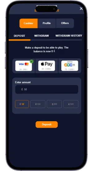 Deposit funds to play Chicken Road