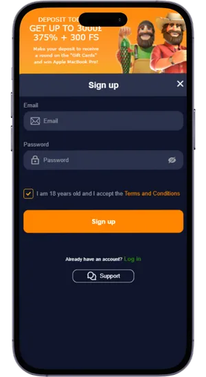 Create an account for Chicken Road